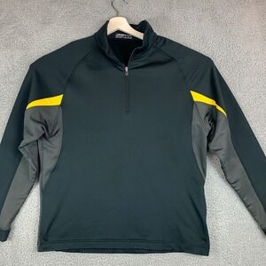 Nike Golf Jacket Mens Large‎ Black Gray Therma Fit Athleisure Golfer Casual